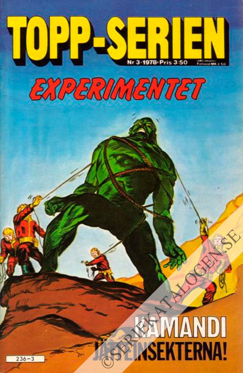 Framsida på Topp-serien #3 (1978)