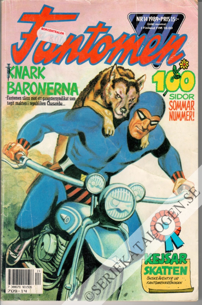 Framsida på Fantomen #14 (1989)