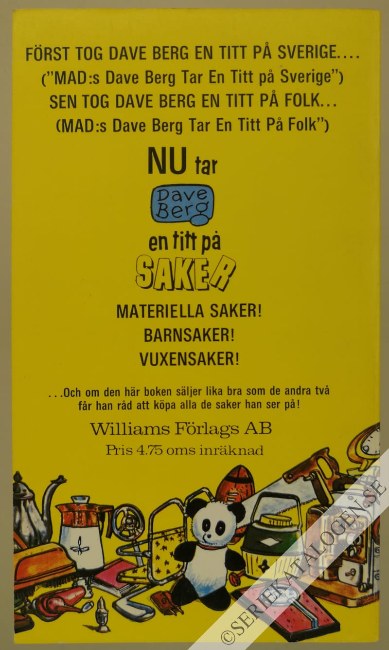 Baksida på Dave Berg tar en titt på saker (1968)