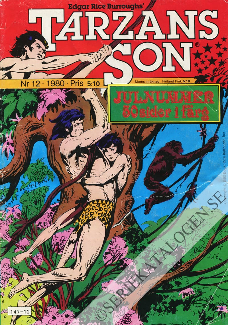 Framsida på Tarzans son #12 (1980)