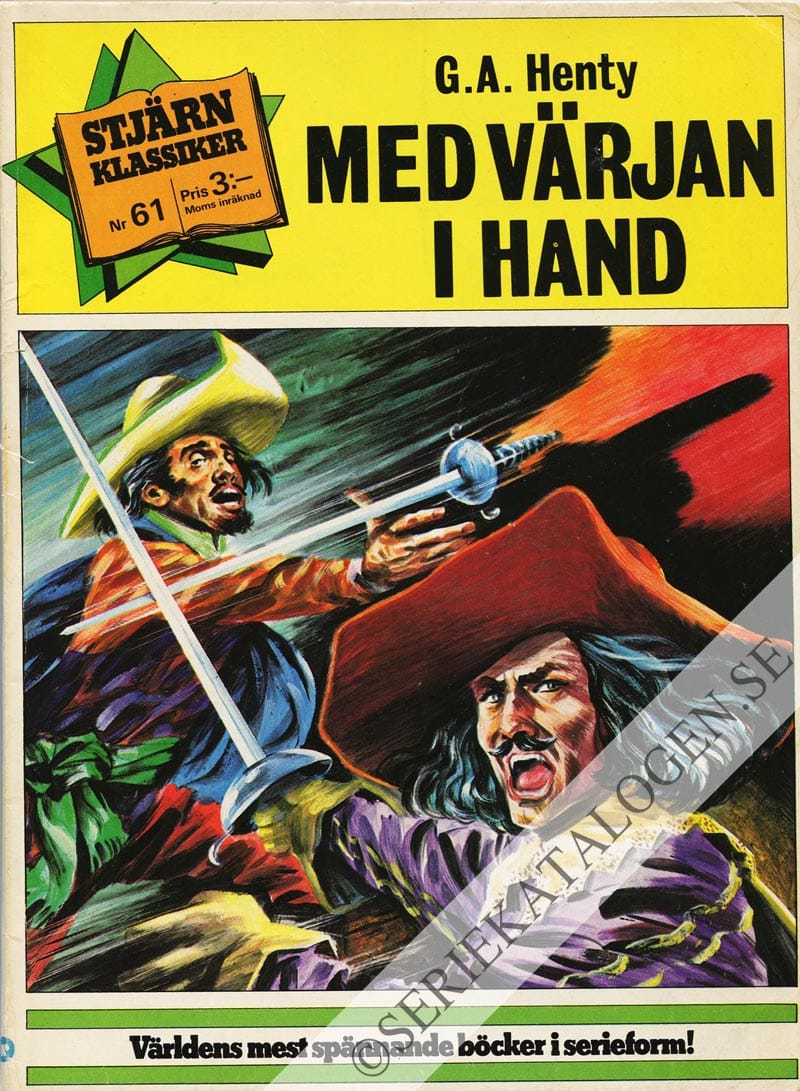 Framsida på Stjärnklassiker Med värjan i hand (1974)