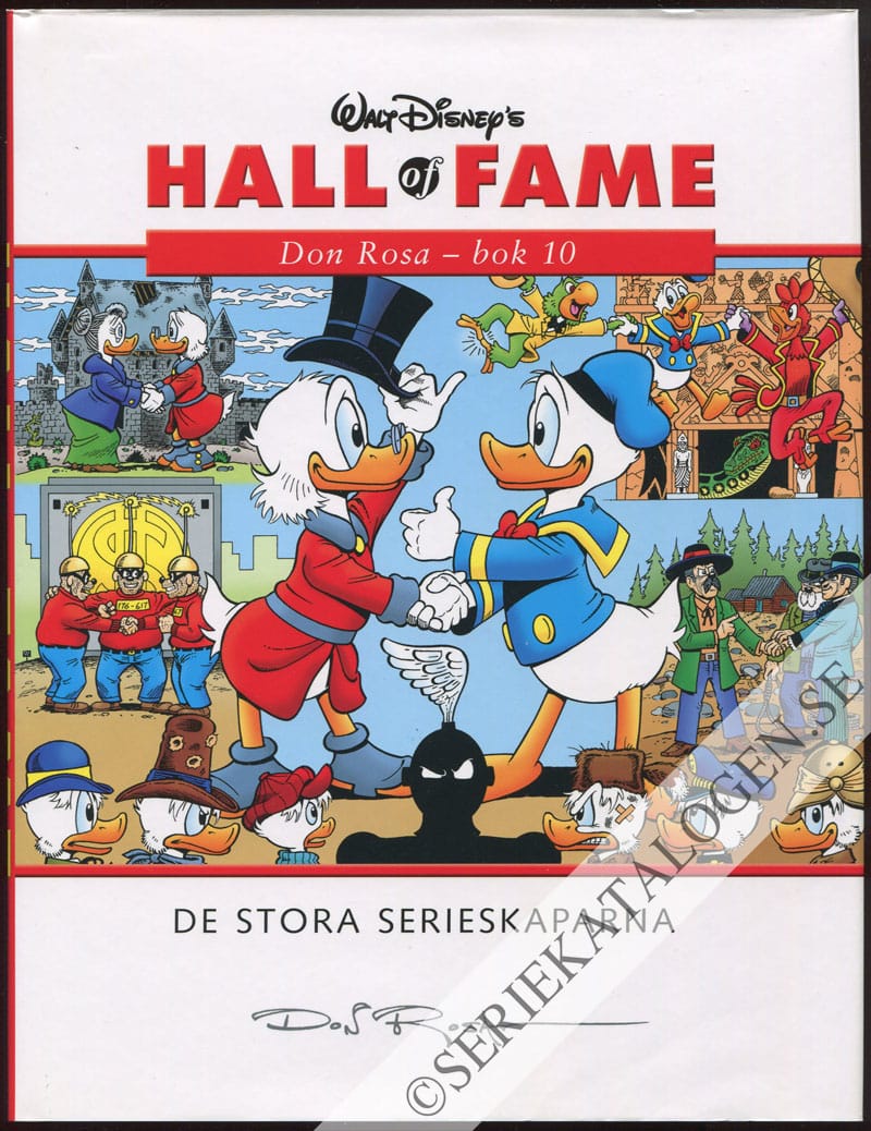 Framsida på Walt Disney's Hall of fame - De stora serieskaparna Don Rosa - bok 10 (2009)
