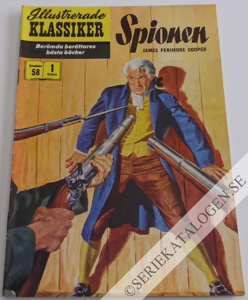 Framsida på Illustrerade Klassiker Spionen (1958)