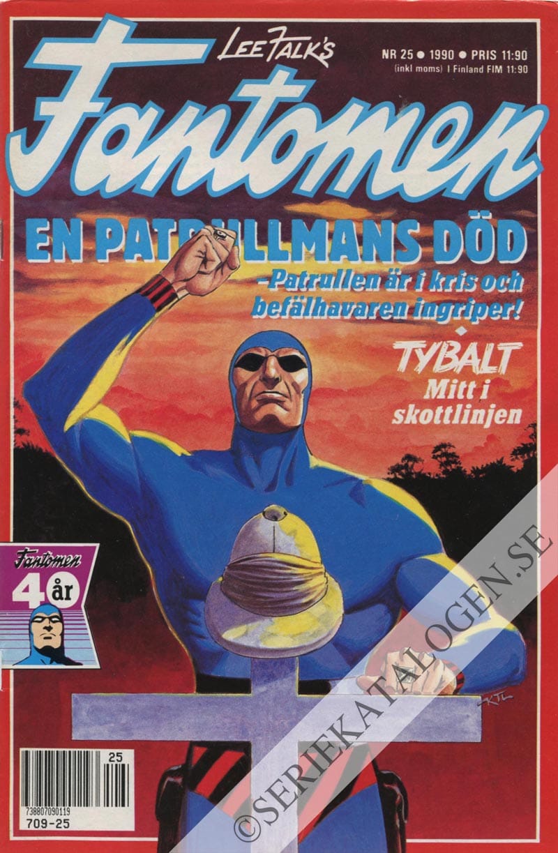 Framsida på Fantomen #25 (1990)