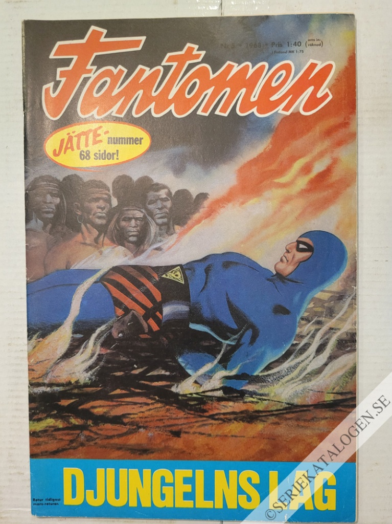 Framsida på Fantomen #5 (1968)