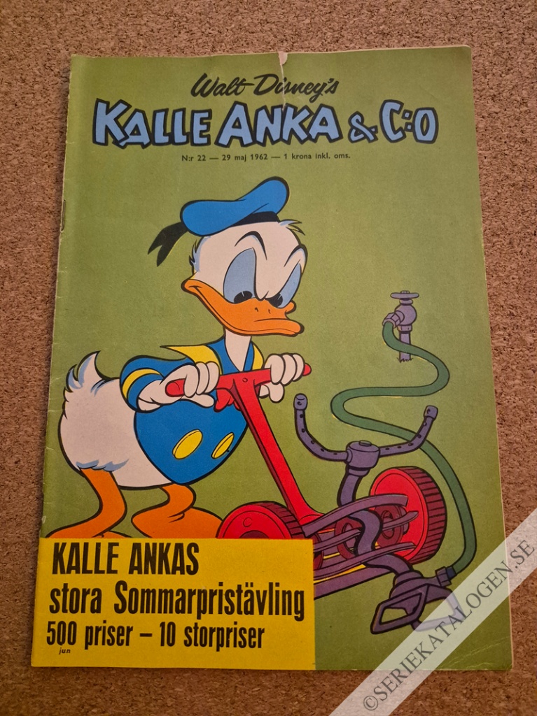 Framsida på Kalle Anka & C:o #22 (1962)