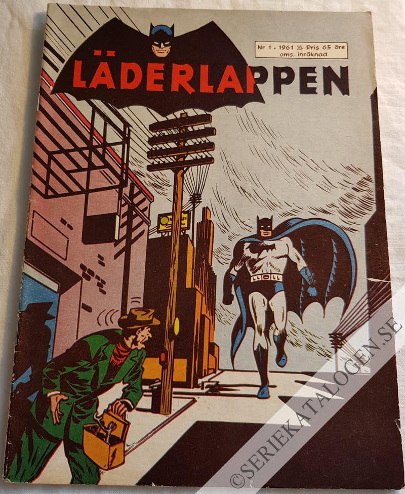 Framsida på Läderlappen och Robin #1 (1961)
