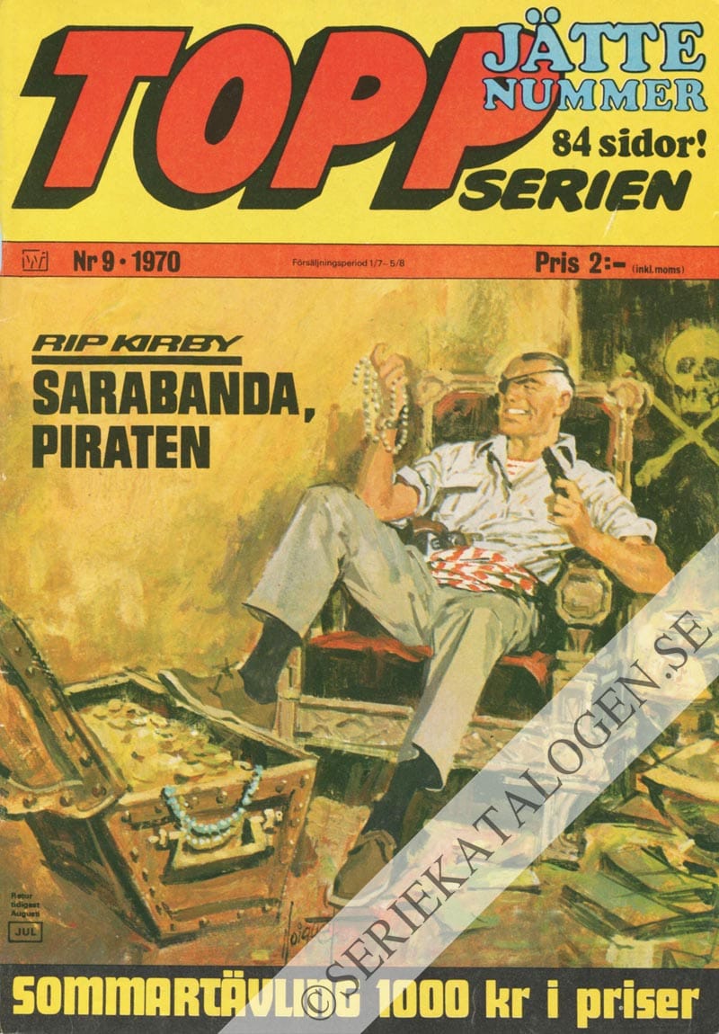 Framsida på Toppserien #9 (1970)