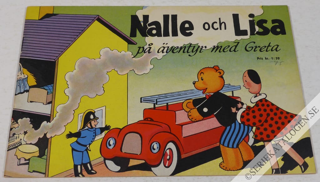 Framsida på Nalle och Lisa Nalle och Lisa på äventyr med Greta (1956)