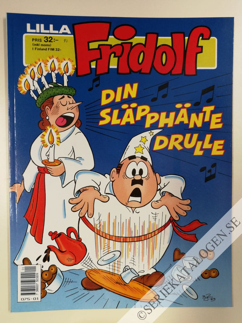 Framsida på Lilla Fridolf Din släpphänte drulle (1989)