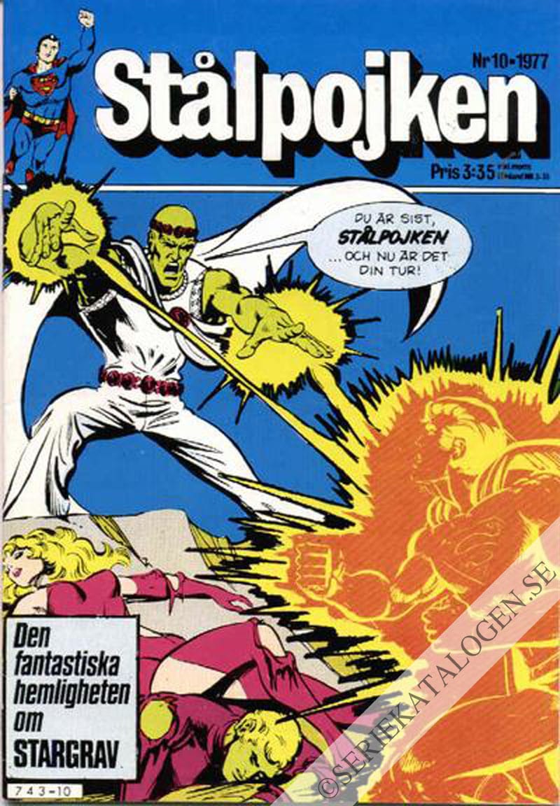 Framsida på Stålpojken #10 (1977)