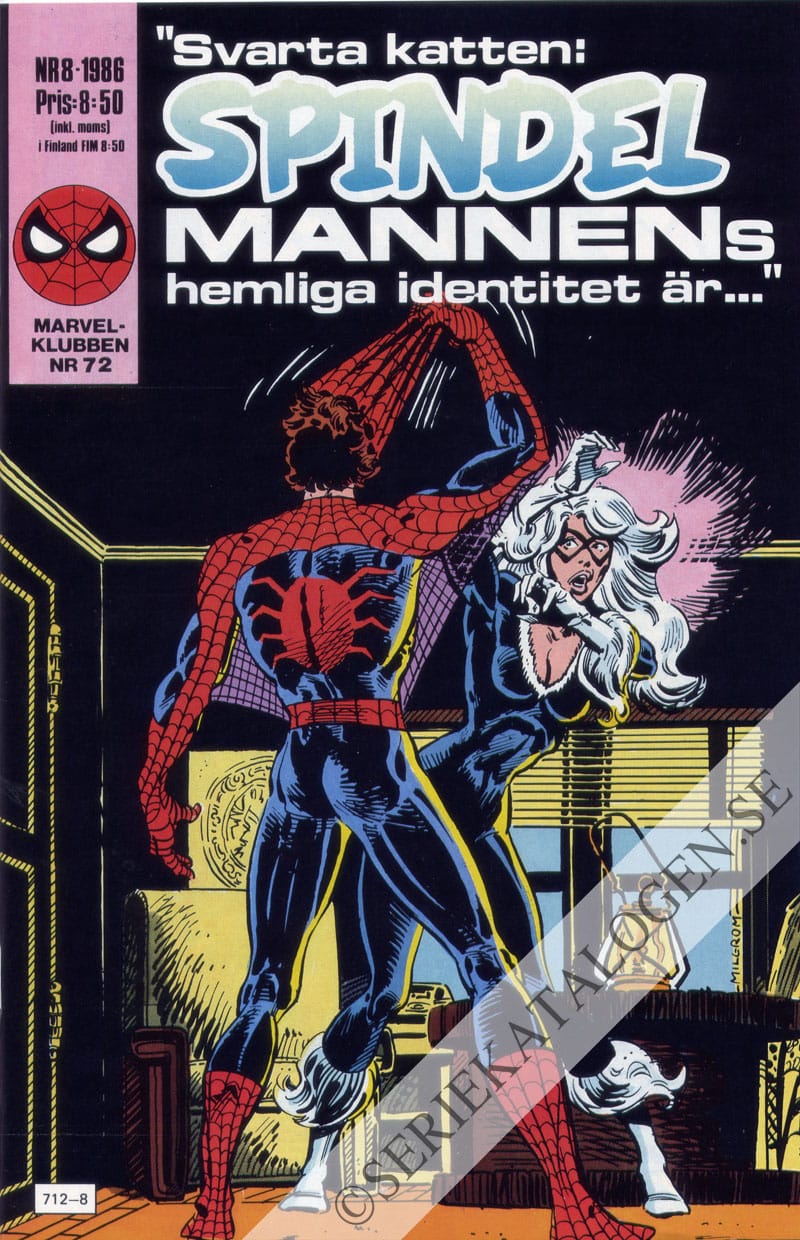 Framsida på Spindelmannen #8 (1986)