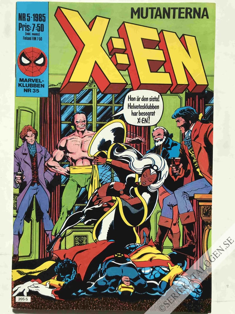 Framsida på X:en #5 (1985)