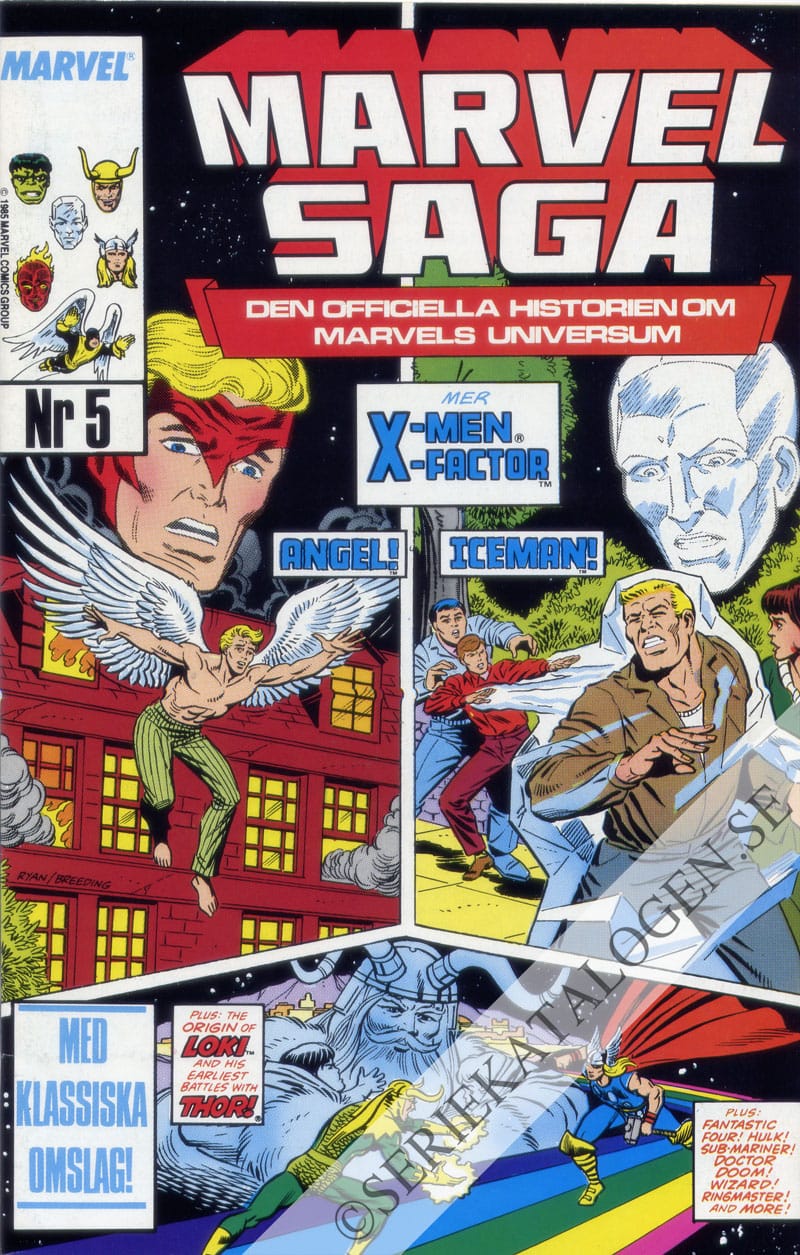 Framsida på Marvel saga #5 (1990)