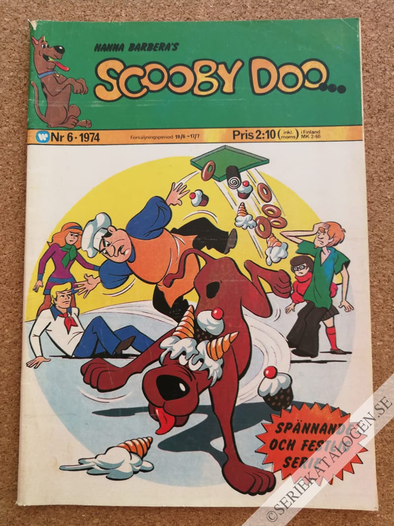 Framsida på Scooby Doo #6 (1974)