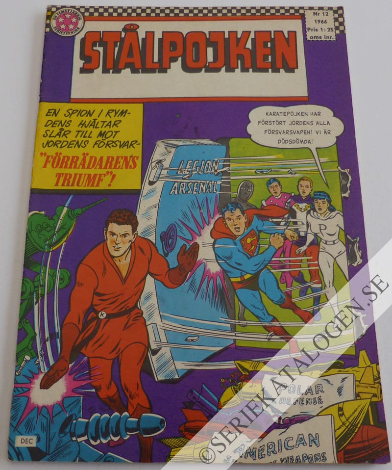 Framsida på Stålpojken #12 (1966)
