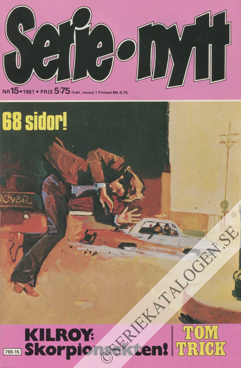 Framsida på Serie-Nytt #15 (1981)