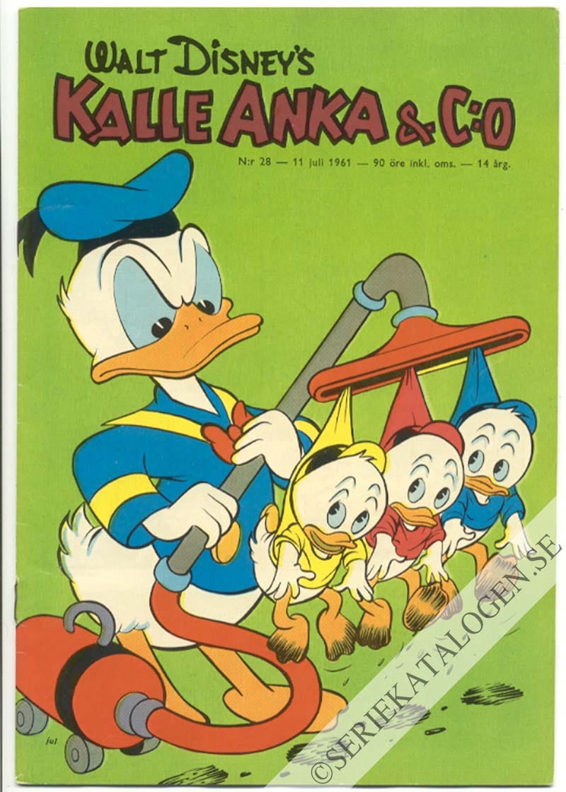 Framsida på Kalle Anka & C:o #28 (1961)