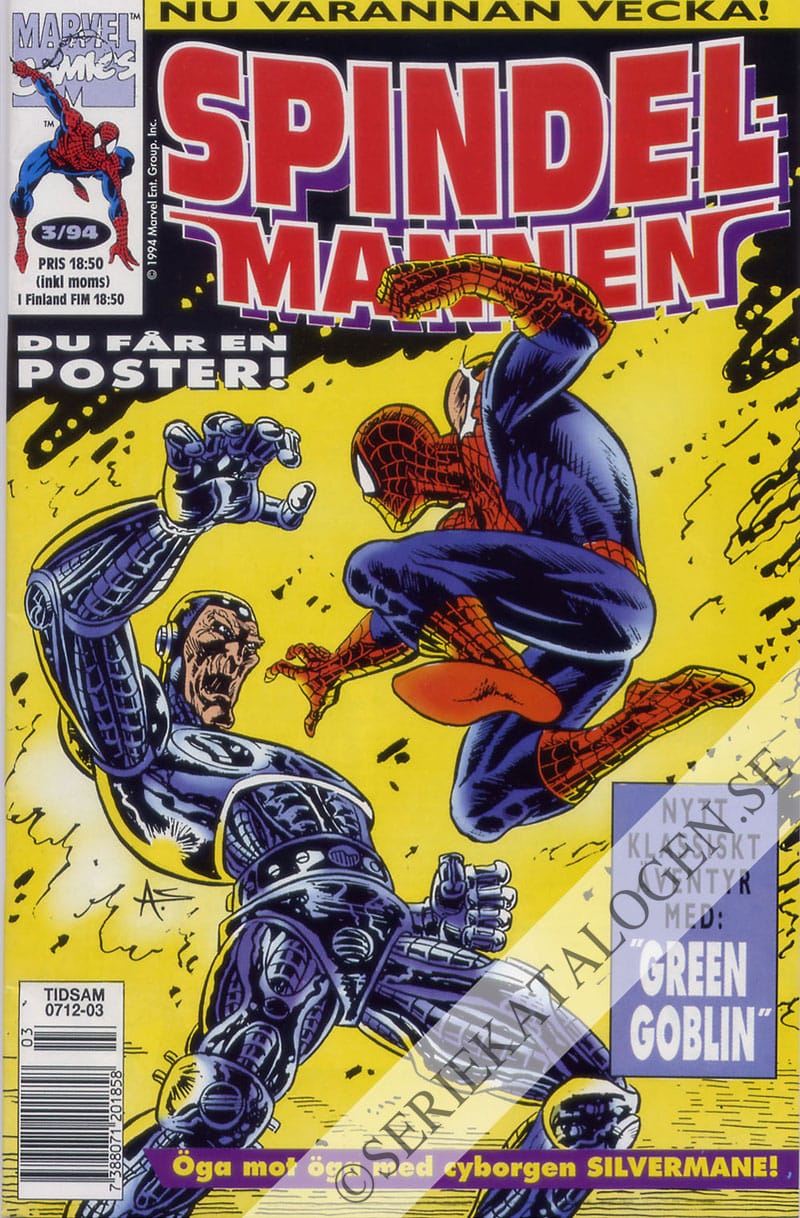 Framsida på Spindelmannen #3 (1994)