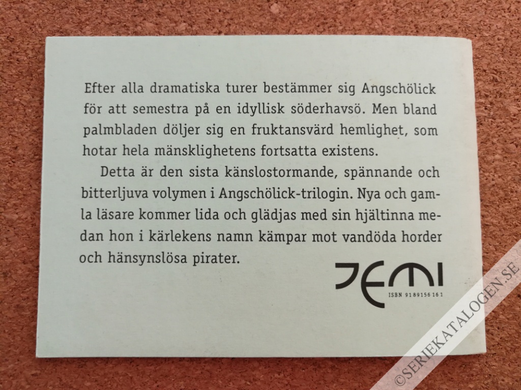 Baksida på Angschölick - zombieöns hemlighet (2000)