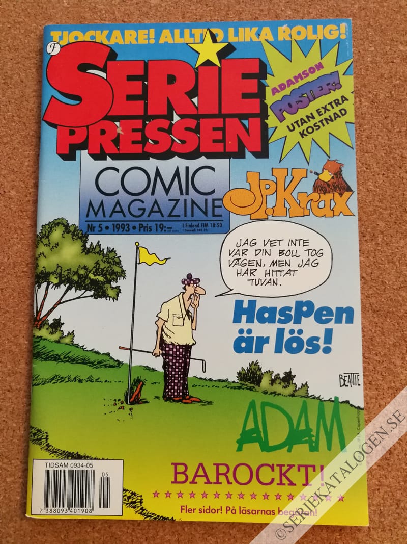 Framsida på Seriepressen #5 (1993)
