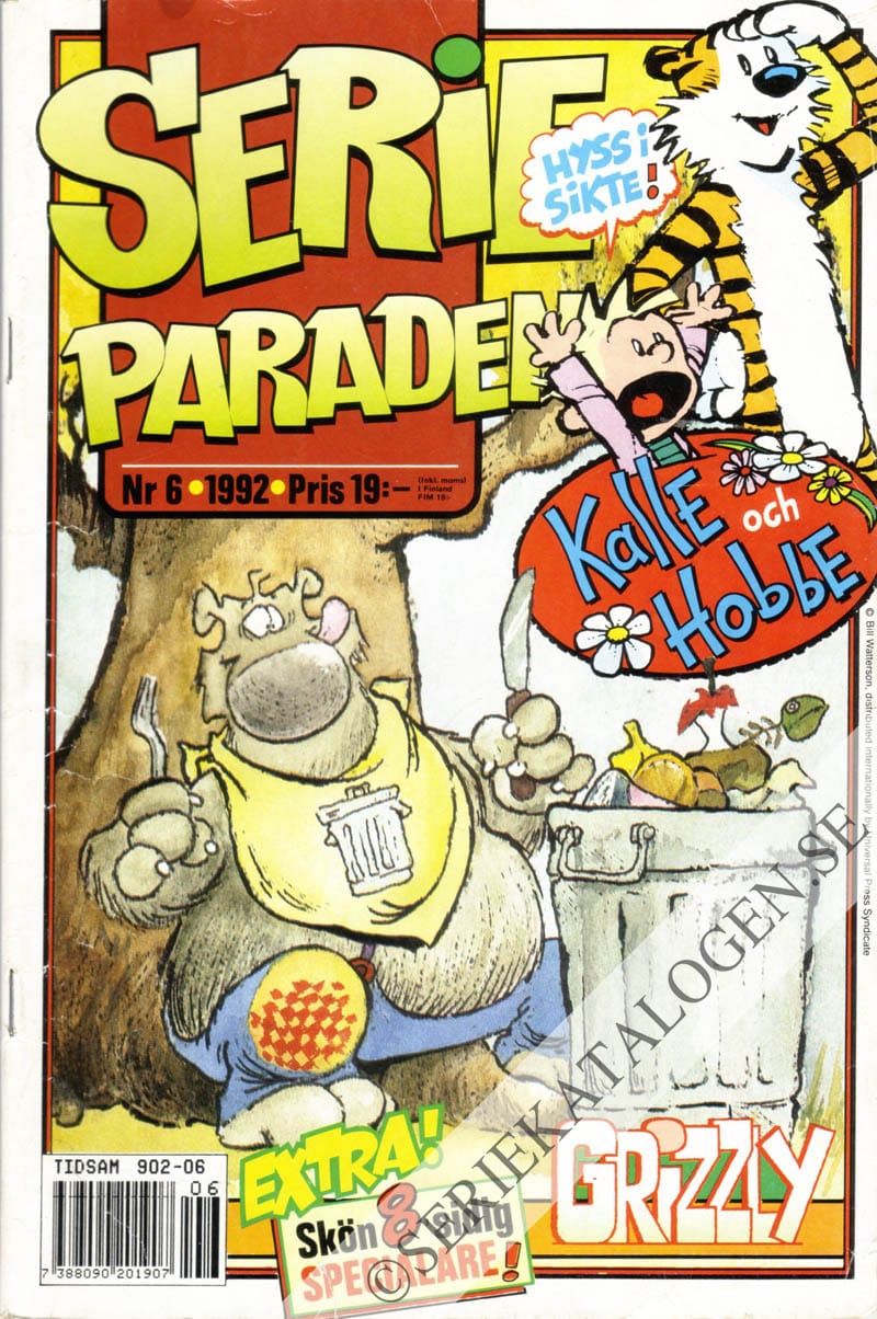 Framsida på Serie-paraden #6 (1992)