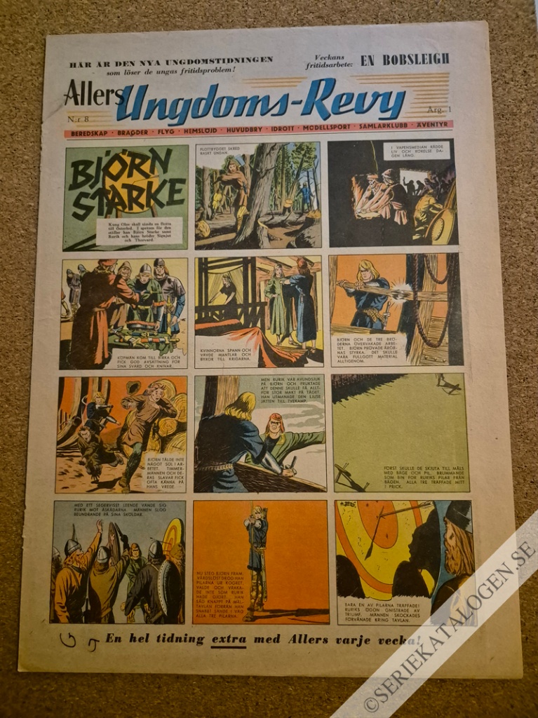 Framsida på Allers ungdomsrevy #8 (1942)