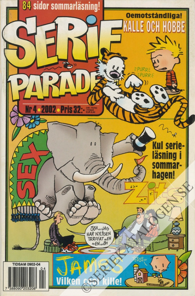 Framsida på Serie-paraden #4 (2002)