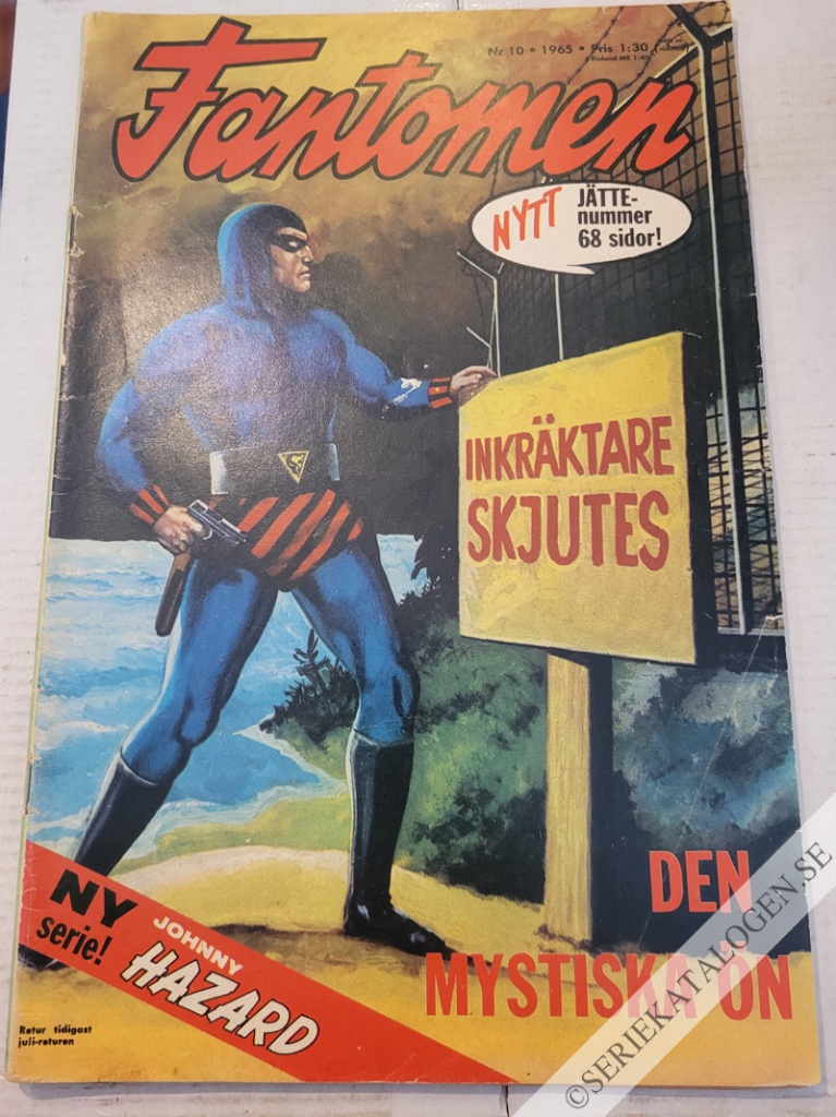 Framsida på Fantomen #10 (1965)