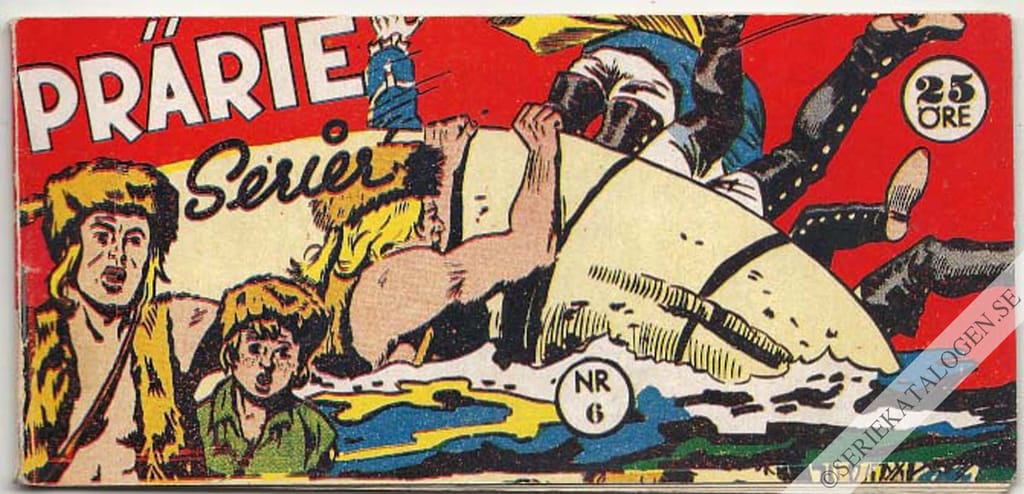Framsida på Prärie-serier #6 (1957)