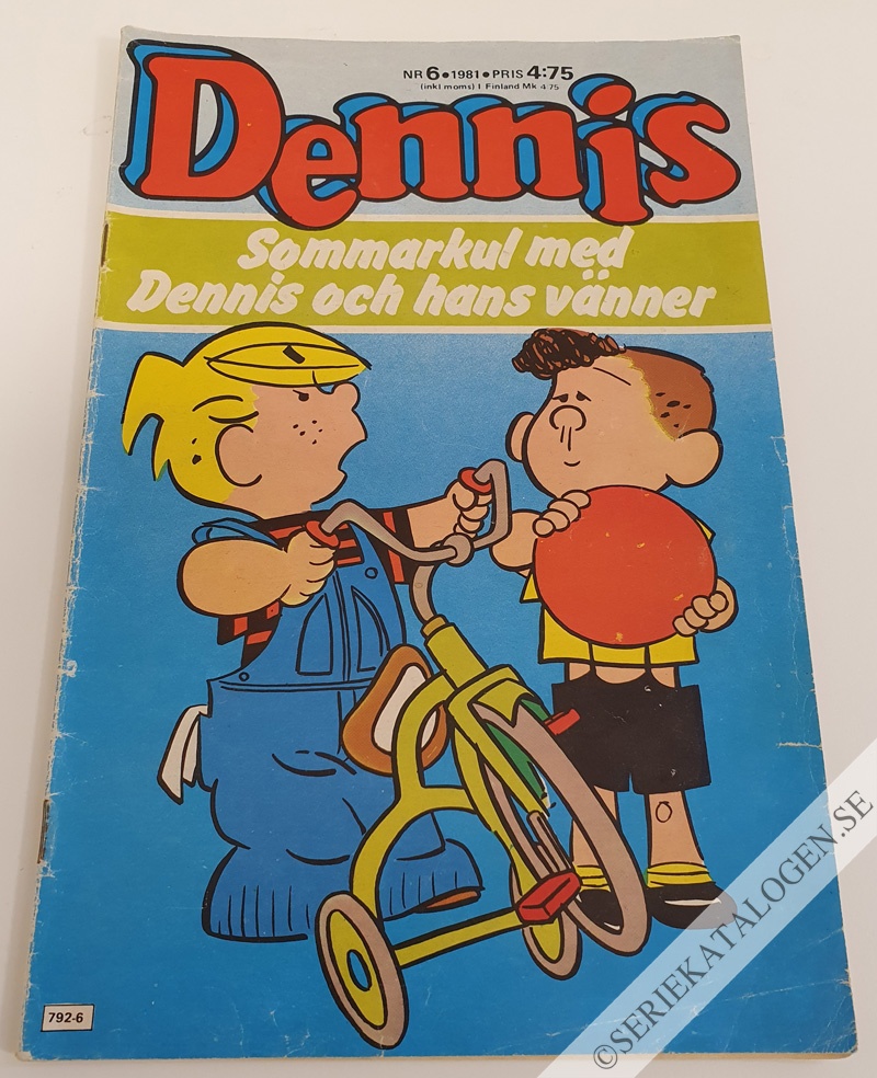 Framsida på Dennis #6 (1981)