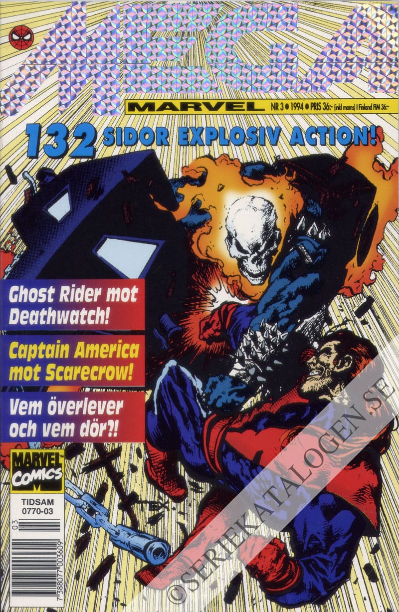 Framsida på Mega Marvel Ghost Rider (1994)