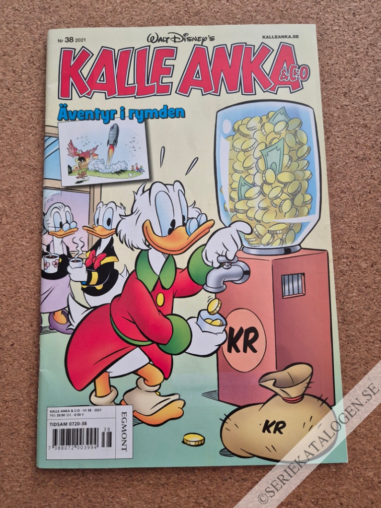 Framsida på Kalle Anka & C:o #38 (2021)