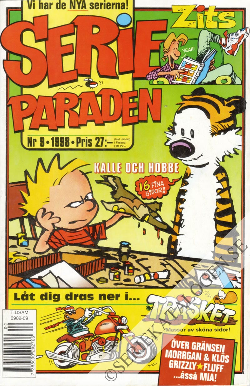 Framsida på Serie-paraden #9 (1998)