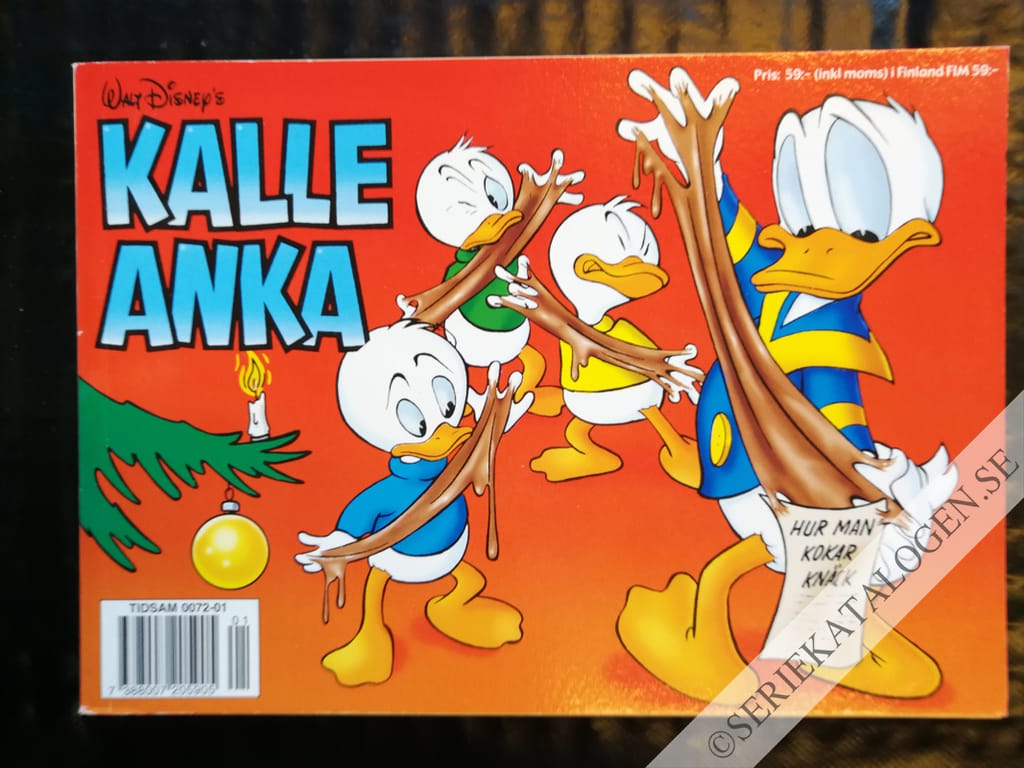 Framsida på Kalle Ankas julbok (2001)
