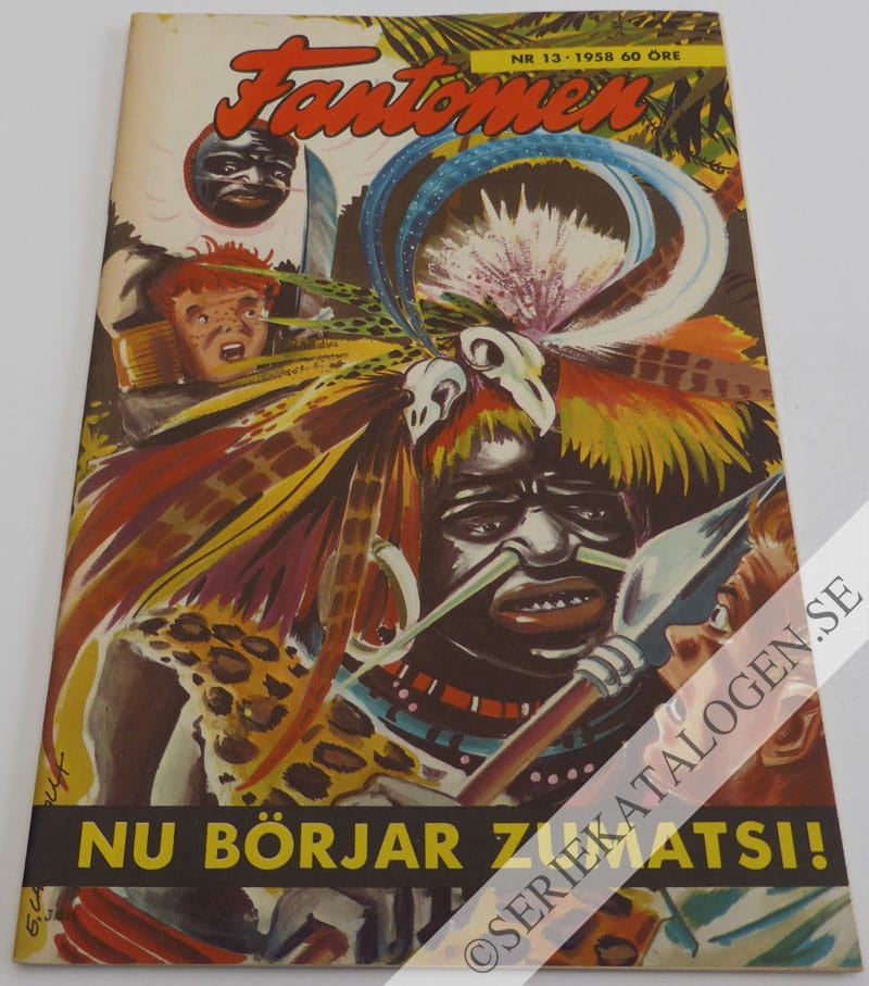 Framsida på Fantomen #13 (1958)