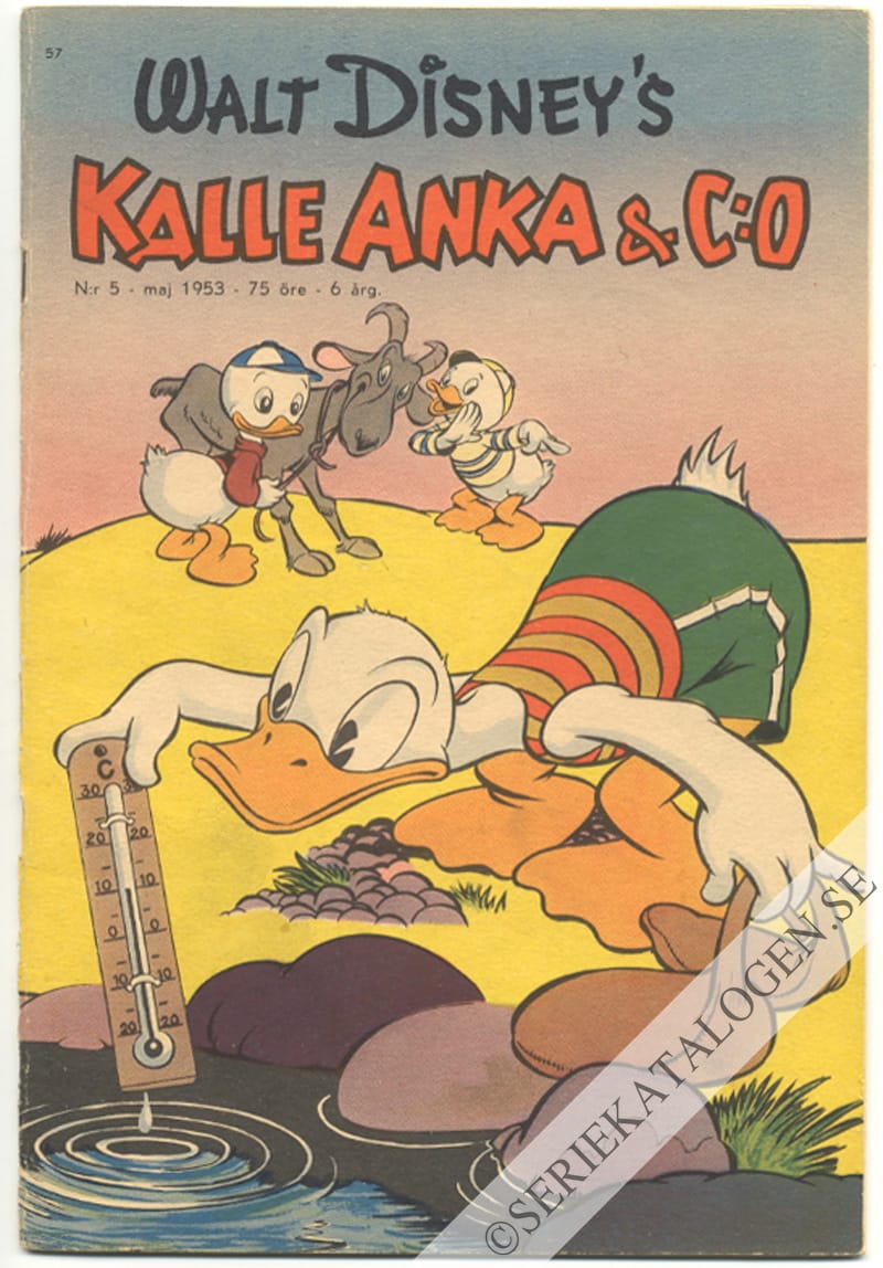 Framsida på Kalle Anka & C:o #5 (1953)