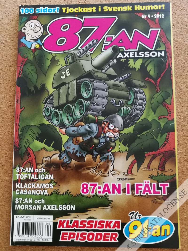 Framsida på 87:an Axelsson #4 (2012)
