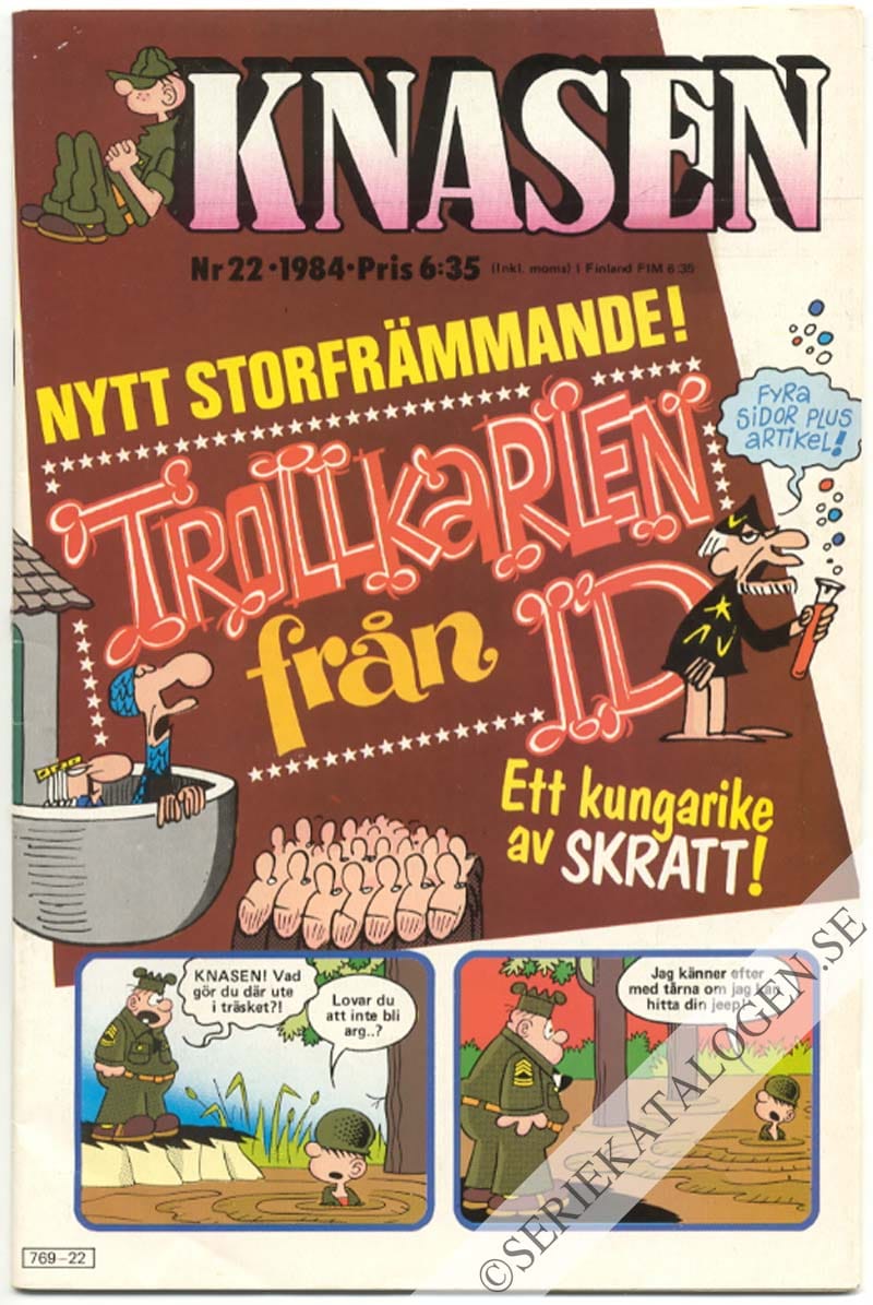 Framsida på Knasen #22 (1984)