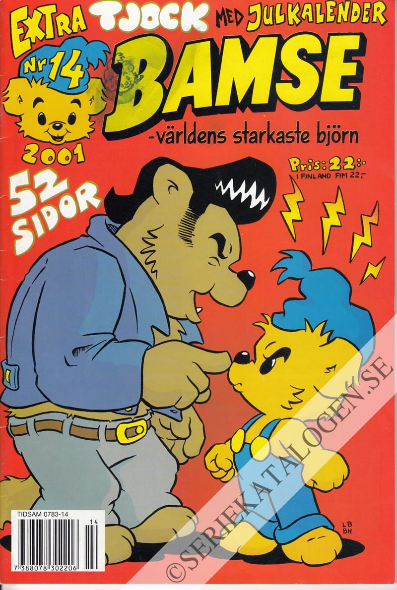 Framsida på Bamse #14 (2001)