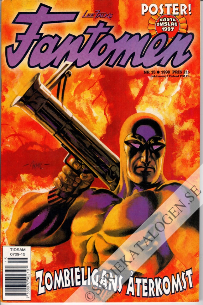 Framsida på Fantomen #15 (1998)