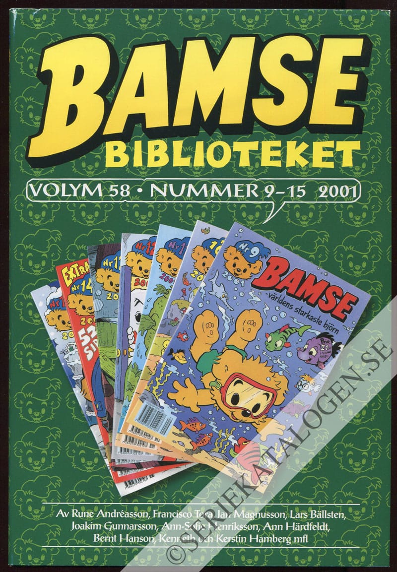 Framsida på Bamsebiblioteket #58 (2014)
