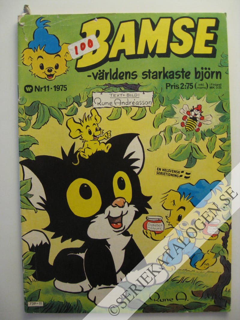 Framsida på Bamse - världens starkaste björn #11 (1975)