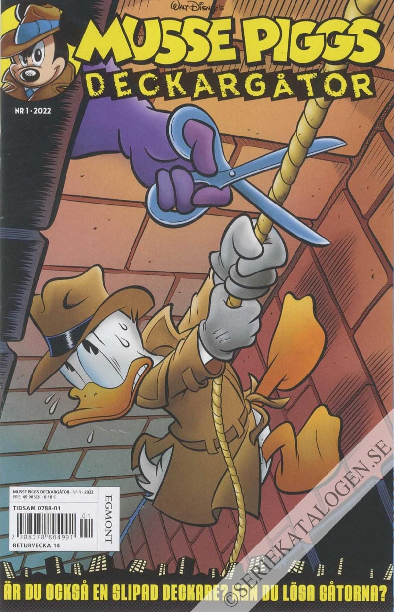 Framsida på Musse Piggs deckargåtor #1 (2022)