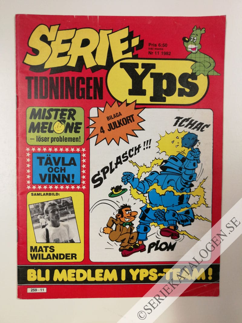 Framsida på Serietidningen Yps #11 (1982)