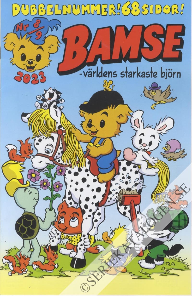 Framsida på Bamse #8-9 (2023)