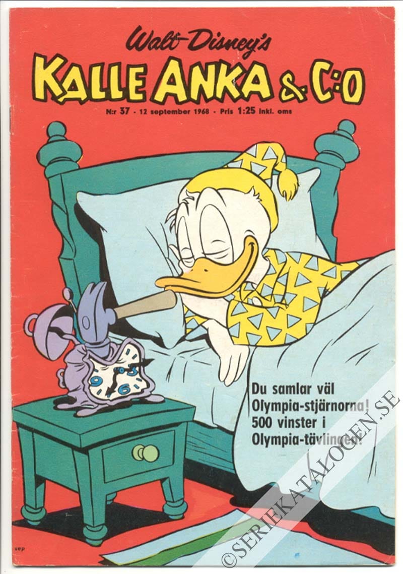 Framsida på Kalle Anka & C:o #37 (1968)