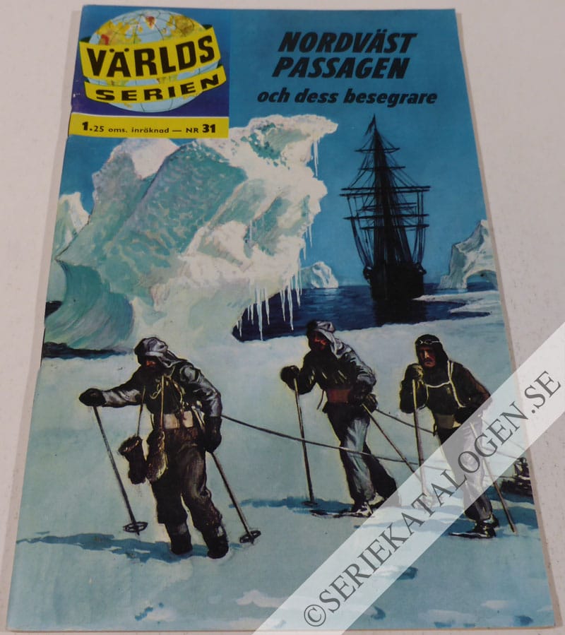 Framsida på Världsserien Nordvästpassagen och dess besegrare (1962)