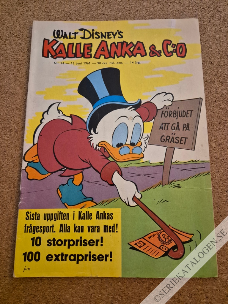 Framsida på Kalle Anka & C:o #24 (1961)