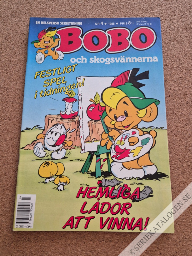 Framsida på Bobo #4 (1988)
